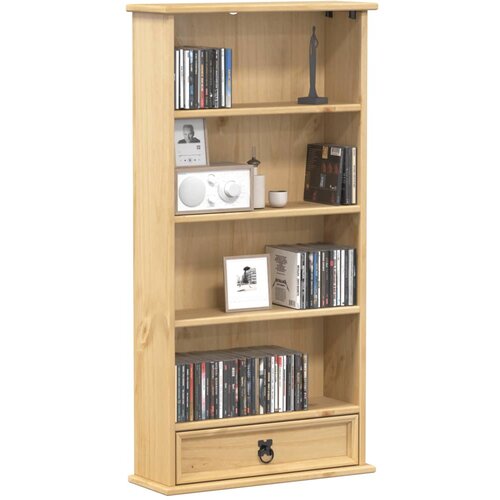 vidaXL Ormarić za CD-ove Corona 52 x 17 5 x 103 cm od masivne borovine Cijene