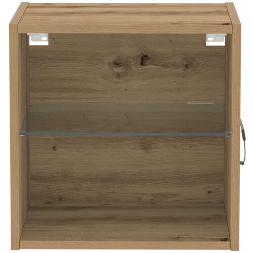 VidaXL Plutajuća polica Masivni hrast 40x28,5x40 cm Konstruirano drvo Slike