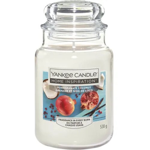 Yankee Candle Home Inspiration sveča v kozarcu Pomegranate Coconut - Large Cene