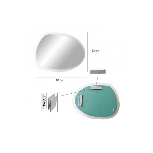 Hanah home ogledalo aqua gusto transparent Slike