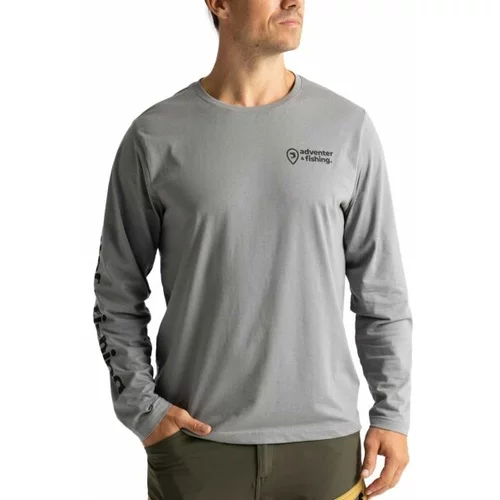 Adventer & fishing COTTON SHIRT TITANIUM Muška majica, siva, veličina