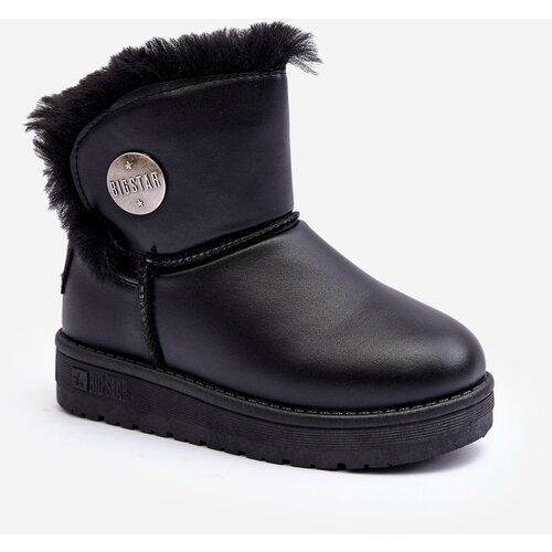 Big Star Children's snow boots with fur lining Black Slike