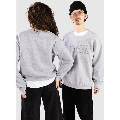 Thrasher Shadow Mag Logo Crewneck Pulover sport grey Cene