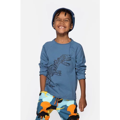 Coccodrillo Otroška bombažna majica z dolgimi rokavi