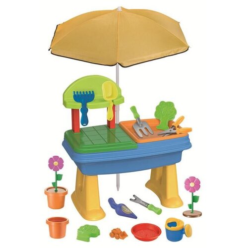 Pertini Baštenski sto za pesak i vodu sa suncobranom Cene