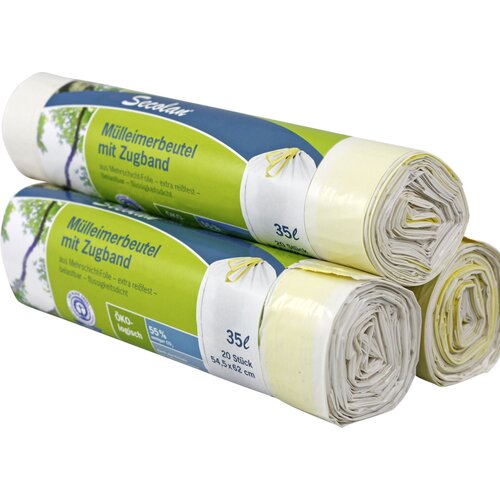 SECOLAN 1x20 Garbage Bags with drawstring 35 l white Cijene