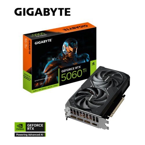 Gigabyte Grafična kartica GeForce RTX 5060 Ti Windforce MAX OC 8G, 8GB GDDR7, PCI-E 5.0 Cene