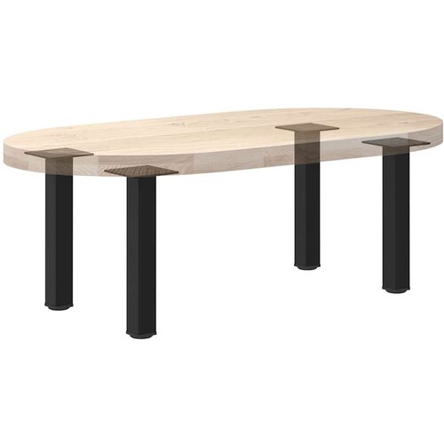 VidaXL Noge za stolić 4 kom crne 30-32 cm čelik Slike