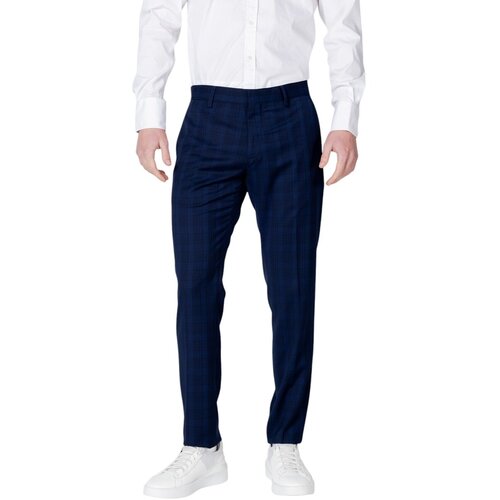 Antony Morato Elegantne hlače BONNIE SLIM FIT GALLES PATTERN MMTS00018-FA650355 Modra Cene
