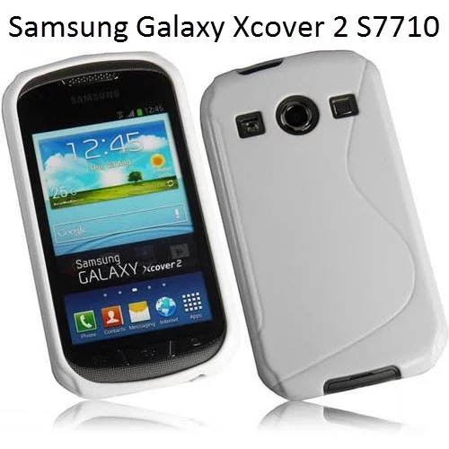  Gumijasti / gel etui S-Line za Samsung Galaxy Xcover 2 S7710 - beli