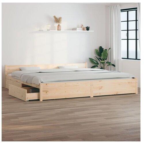  Posteljni okvir s predali 180x200 cm 6FT Slike