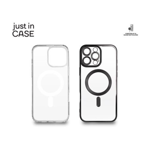 Just In Case 2u1 Extra case MAG MIX paket CRNI za iPhone 16 Pro Max Cene
