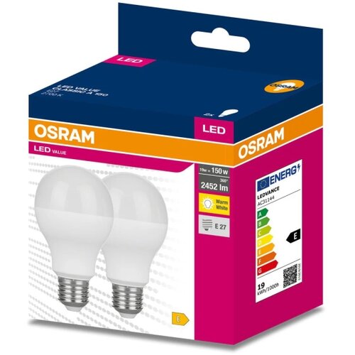  Komplet 2x LED sijalica VALUE CLASSIC E27/19W/230V 2700K - Osram Slike