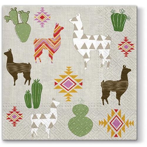  Serviete za decoupage Lama - 1 kos (Serviete za decoupage) Cene
