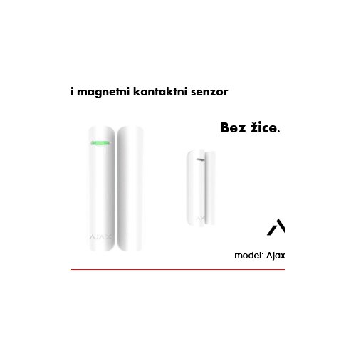 Bežični magnet sa priključnicom za dodatni kontakt bijele boje Cijene
