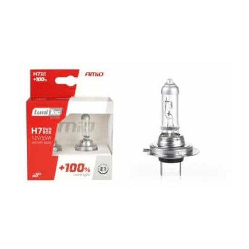 Amio Halogenska avto žarnica LumiTec SILVER +100% H7 12V 55W 2 kosa Slike