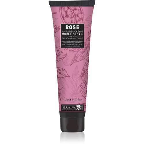 Black Professional Line Rose Curly Dream krema bez ispiranja za valovitu i kovrčavu kosu 150 ml Slike