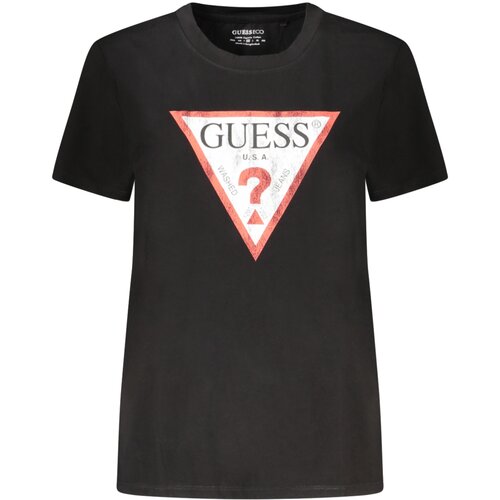 Guess Jeans SHORT SLEEVE T-SHIRT WOMEN BLACK Slike