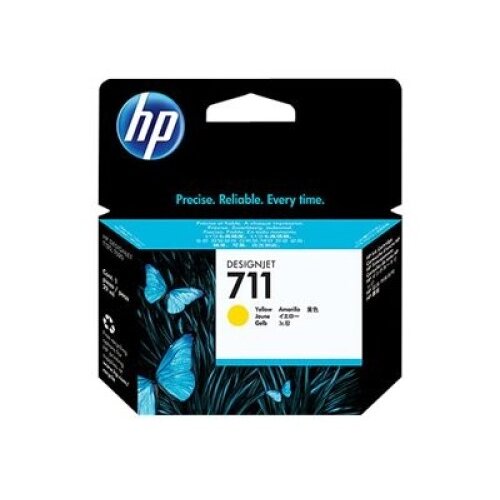 HP 711 originalna črnilna kartu&scaron;a, rumena, standardna zmogljivost 29 ml, 1 kos Cene
