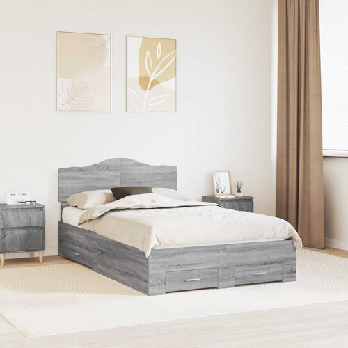  Krevetna konstrukcija Siva Sonoma 120 x 200 cm 206 x 123 x 90 cm Slike