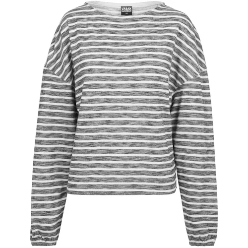Urban Classics Širok pulover pegasto črna / bela
