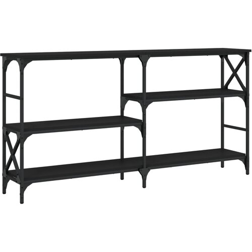 Maison Chic konzolna miza - miza ob steni črna 150x29x76,5 cm inženirski les, (21785997) Slike