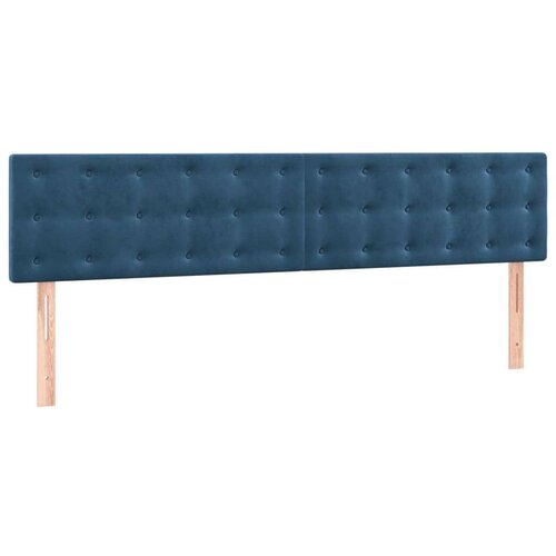 VidaXL Krevet s oprugama i madracem tamnoplavi 180x200 cm bar&amp;scaron;unasti Slike