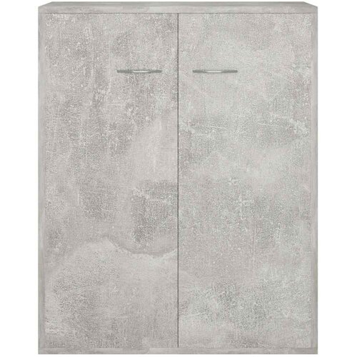  Komoda siva boja betona 60 x 30 x 75 cm od konstruiranog drva Slike