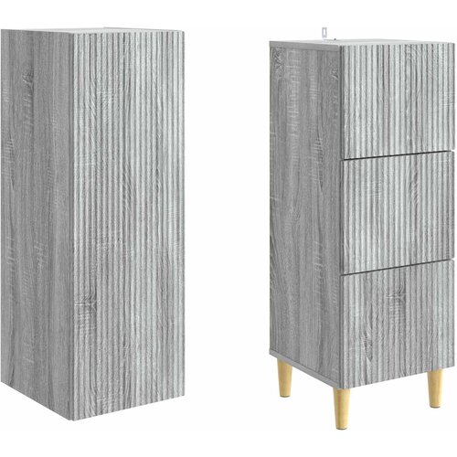  Set ormara 2 pcs Siva Sonoma 33 x 34,5 x 90 cm Slike