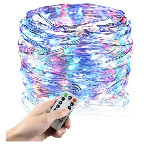 Rosfix Luči na žici 50x LED večbarvne 5M + daljinski upravljalnik, napajane preko USB, (22006645) Cene