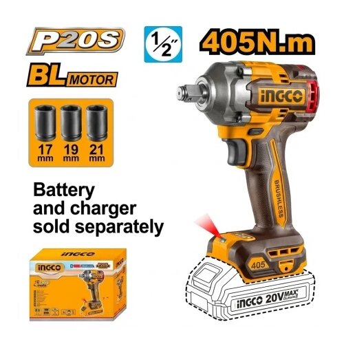 Ingco ciwli20451 aku udarni odvijač 1/2" 405nm solo super ( CIWLI20451 ) Cene
