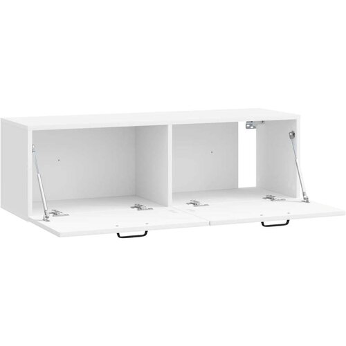  ormar za zid Zidne Bijela visokog sjaja 98 x 31 x 30 cm Slike