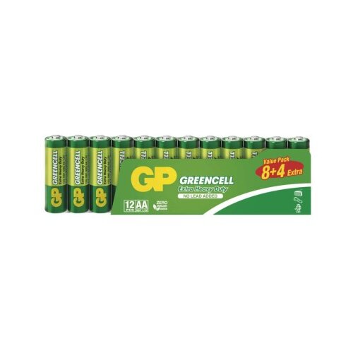  Baterija GP GREENCELL cink-kloridna R6 AA 12 folija 12/1 Cene
