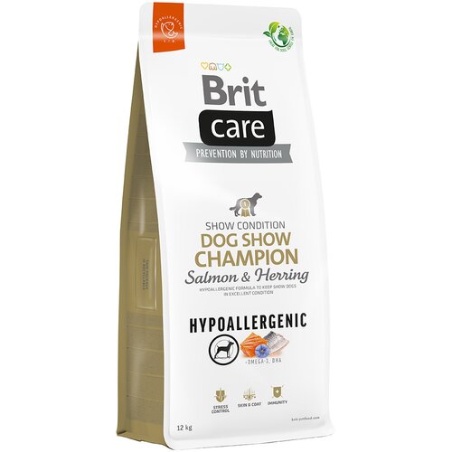 Brit Care Hypoallergenic Dog Show Champion losos & slanik - Varčno pakiranje: 2 x 12 kg Cene