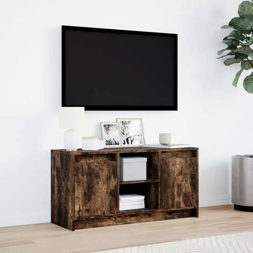 vidaXL TV ormarić s LED svjetlima boja hrasta 100x34x50 cm drveni Cene