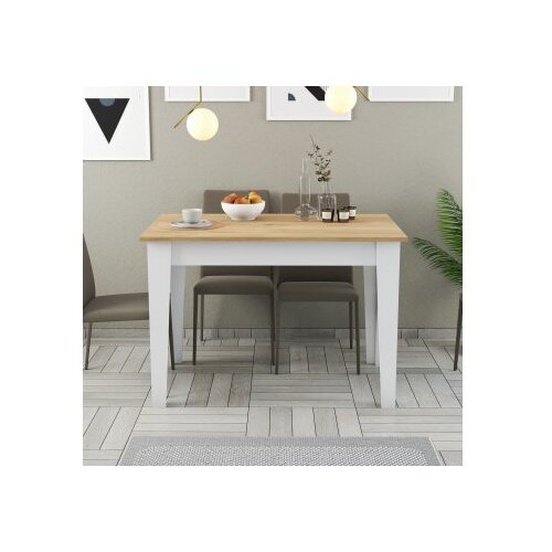 Hanah home Trpezarijski sto Kijev 512 110x75x72cm Bijeli hrast Slike