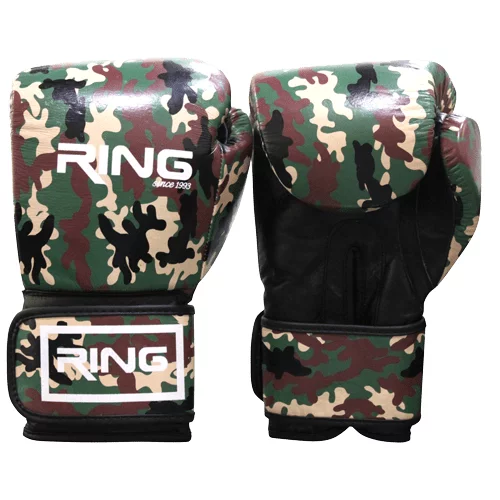 Ring rukavice za boks 10 OZ kozne - RS 3311-10 army