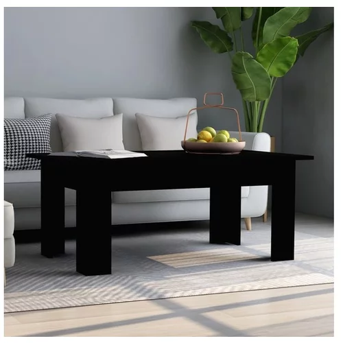  Klubska mizica črna 100x60x42 cm iverna plošča