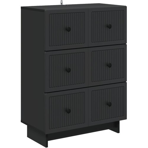  Ormar s ladicama Crna 66 x 34,5 x 90 cm Konstruirano drvo Cijene