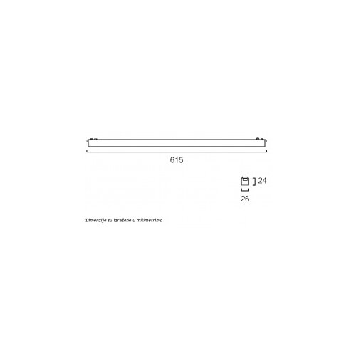 Dawn magnetic slim svetiljka led26 - 600F 20W 3000K 150&amp;deg; 48V dc crna Slike