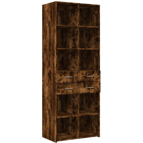  Visoka komoda boja hrasta 70x42,5x185 cm od konstruiranog drva Slike