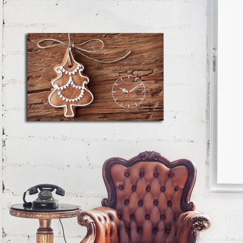 Wallity Dekorativni zidni sat YYCS-10, 45x70 cm, Smeđa Cijene