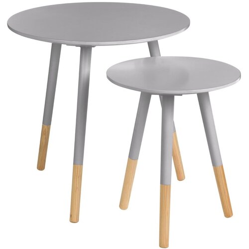 Premier Housewares Okrogle stranske mizice v kompletu 2 ks ø Viborg – Cene