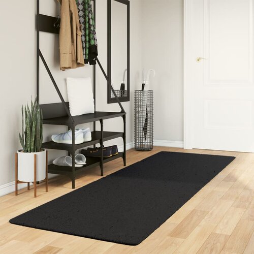vidaXL Tepih HUARTE kratkih vlakana mekani i perivi crni 80 x 250 cm Cijene