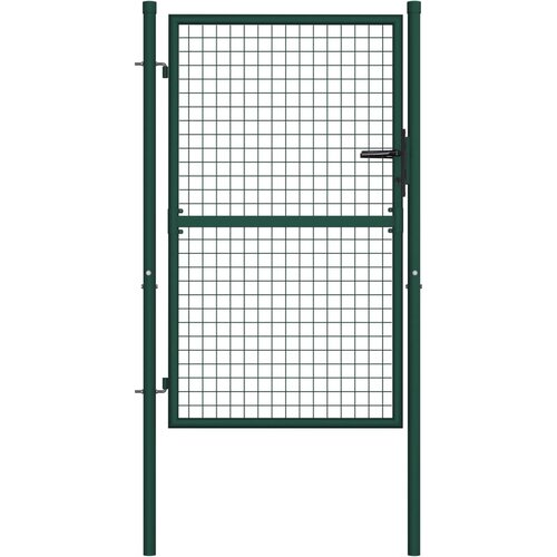 vidaXL Vrata za ograjo iz jekla 100x125 cm zelena Cene
