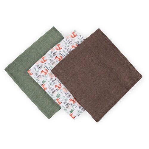 Petite&amp;amp;Mars Moussy plenice iz blaga Forest Fox 68 x 68 cm 3 kos Slike