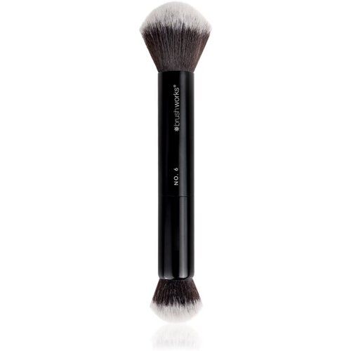 Brushworks Double Ended majhen čopič za nana&amp;scaron;anje tekočih, kremnih in pudrastih izdelkov vrsta NO. 6 1 kos Slike