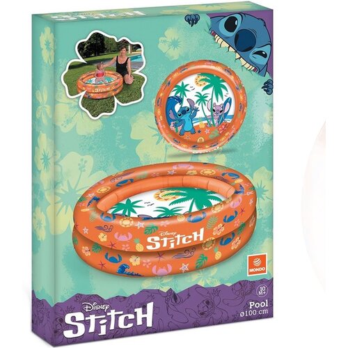 Mondo Toys Disney Stitch napihljiv bazen z 2 obročema 100 cm - Cene