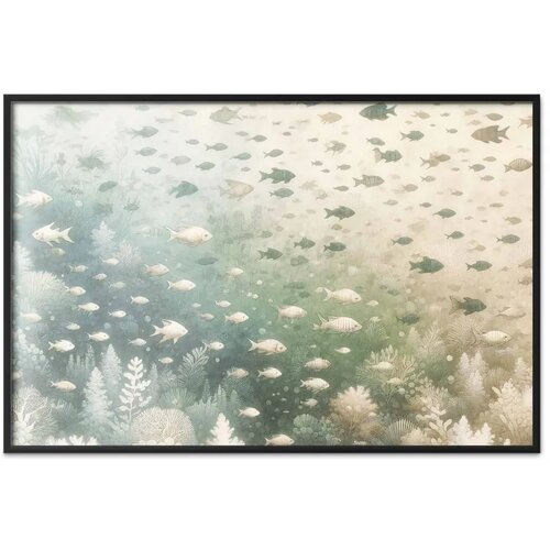  Plakat - Marine World 42x29.7 Crni okvir Slike