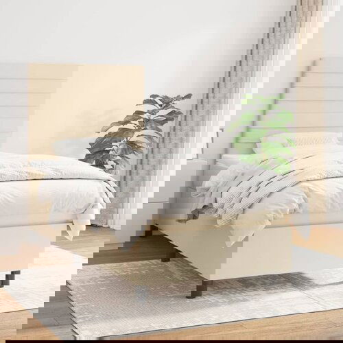 The Living Store Box spring postelja z vzmetnico krem 80x200 cm blago - Box Spring Postelja, (21513518) Slike